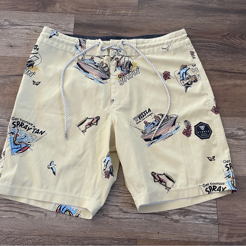 Vissla swim surf beach board shorts 30